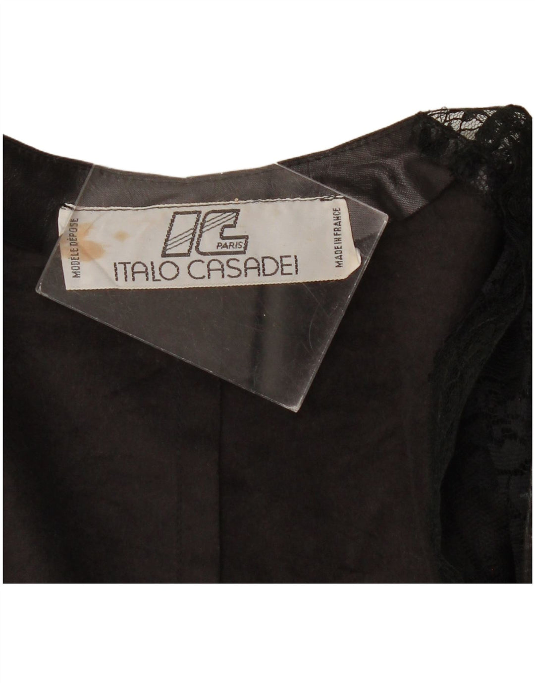 VINTAGE Damen-Cardigan mit 3/4-Ärmeln, UK-Gr. 10, Größe S, Schwarz