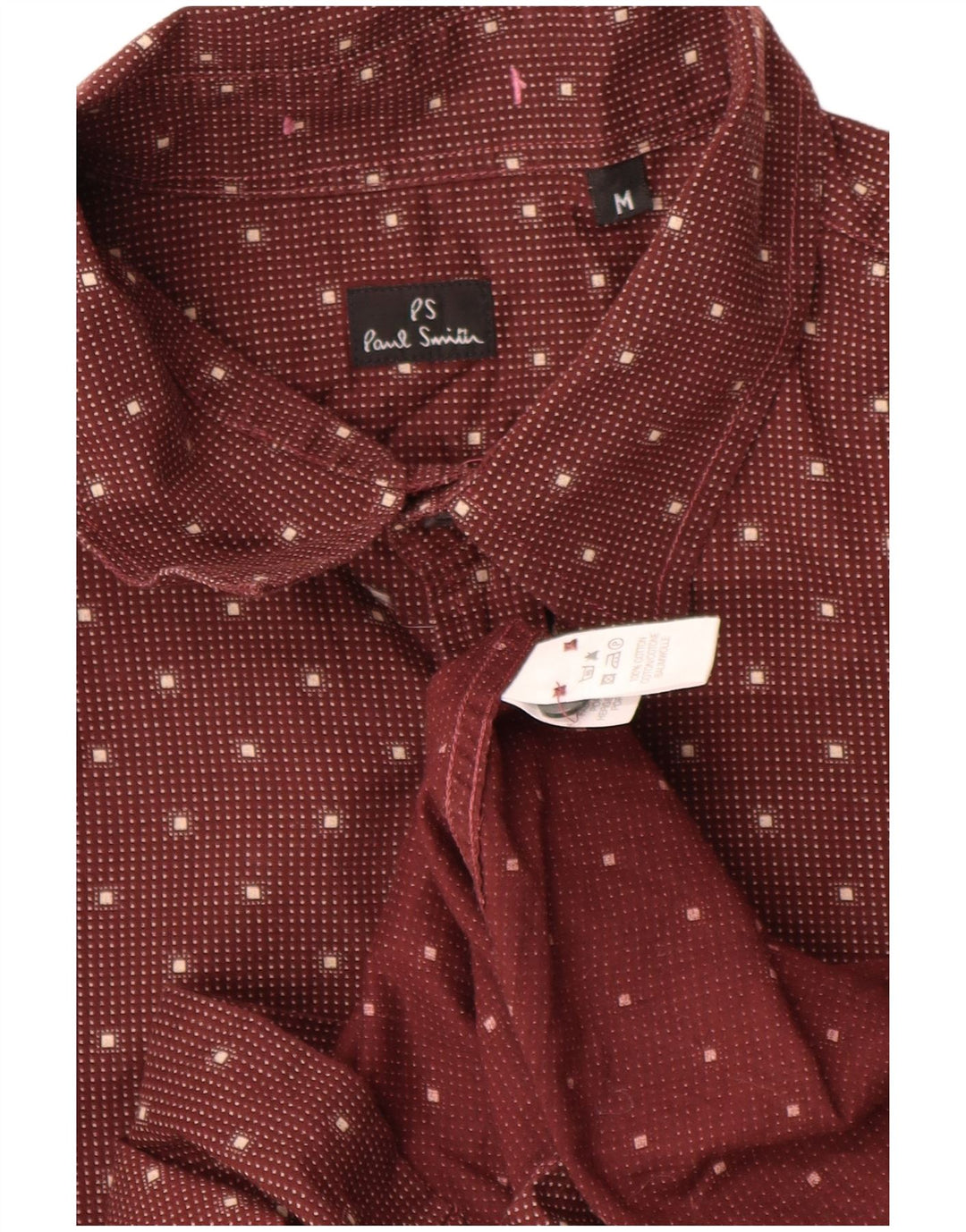 PAUL SMITH Herrenhemd Mittelrot gepunktet