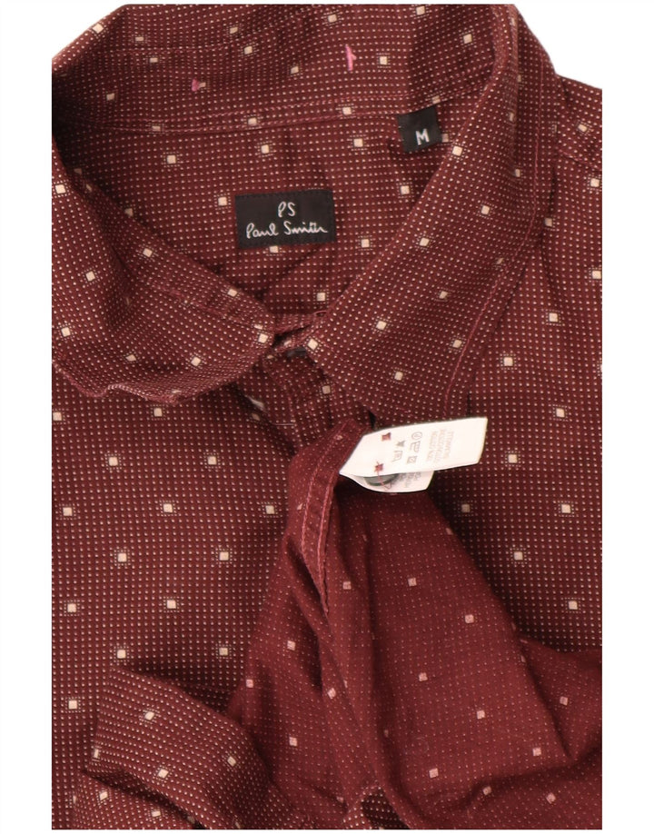 PAUL SMITH Herrenhemd Mittelrot gepunktet