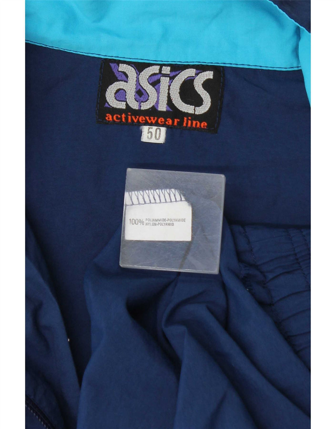 Oasis Herren-Trainingsanzugoberteil mit Grafik, IT 50, mittelblaues Polyamid