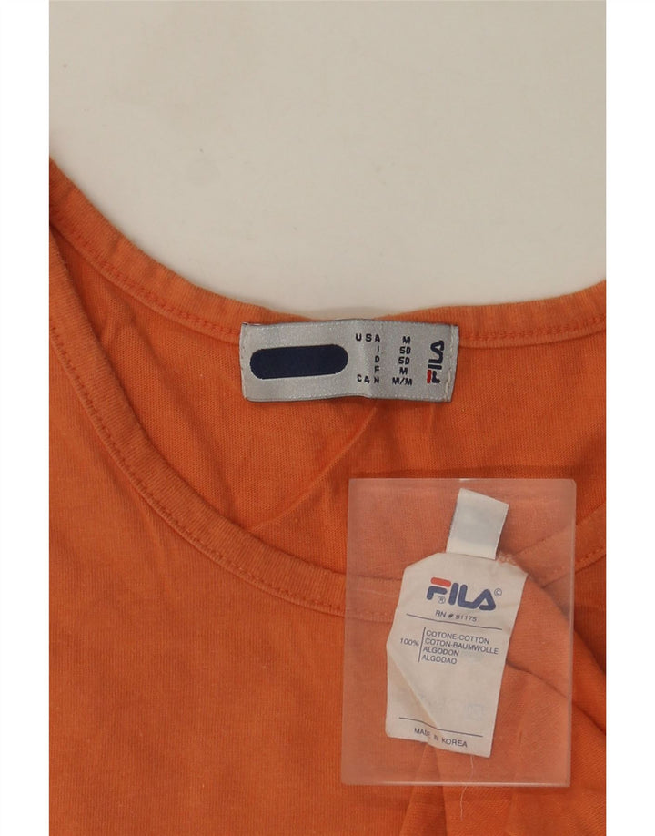 Fila Herren Weste Top IT 50 Mittelorange Baumwolle