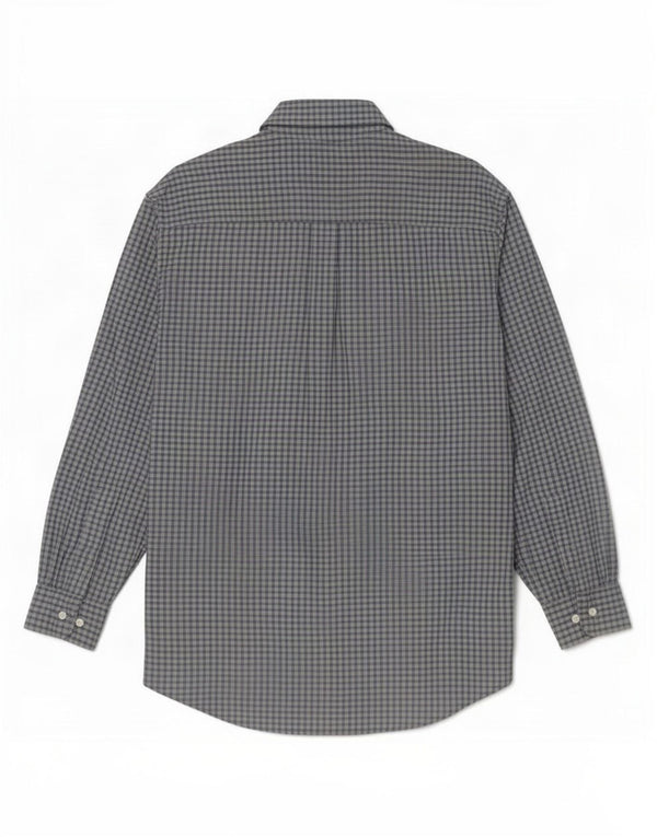 Timberland Mens Shirt Medium Blue Check Tencel