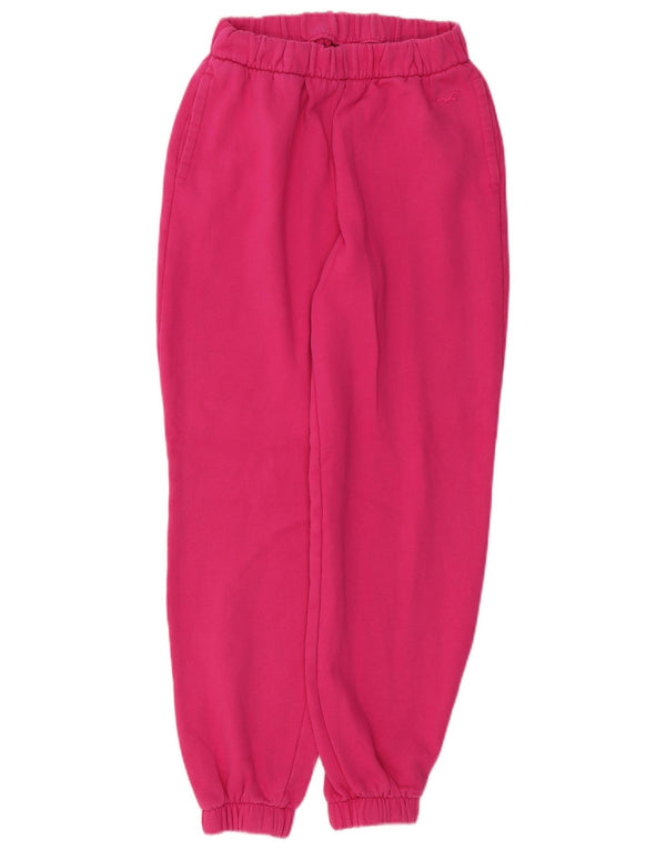 HOLLISTER Damen Trainingshose Jogger UK 4 XS Rosa Baumwolle