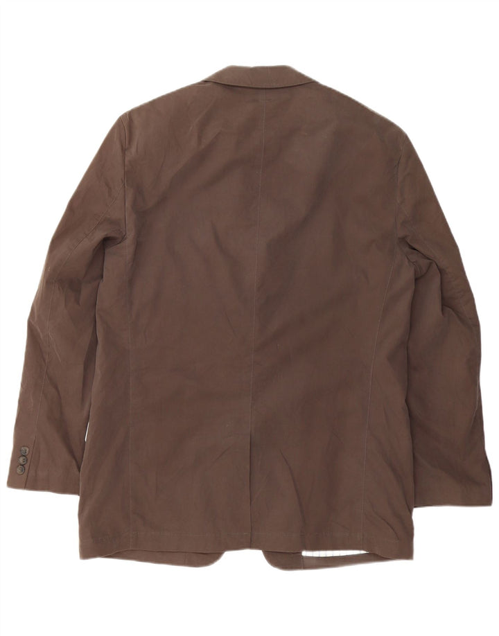 Marks & Spencer Herren-Blazer mit 2 Knöpfen, UK 38, mittelbraun, Baumwolle