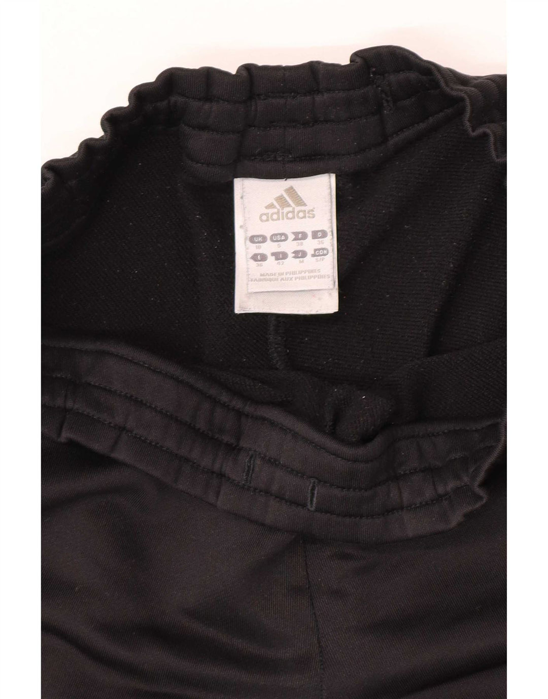 Adidas Damen Trainingshose UK 10 Small Schwarz Polyester