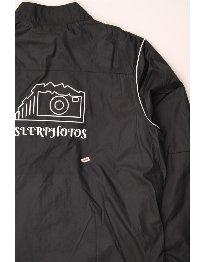 NIKE Mens Graphic Tracksuit Top Jacket XL Black Polyester Vintage Nike and Second-Hand Nike from Messina Hembry 