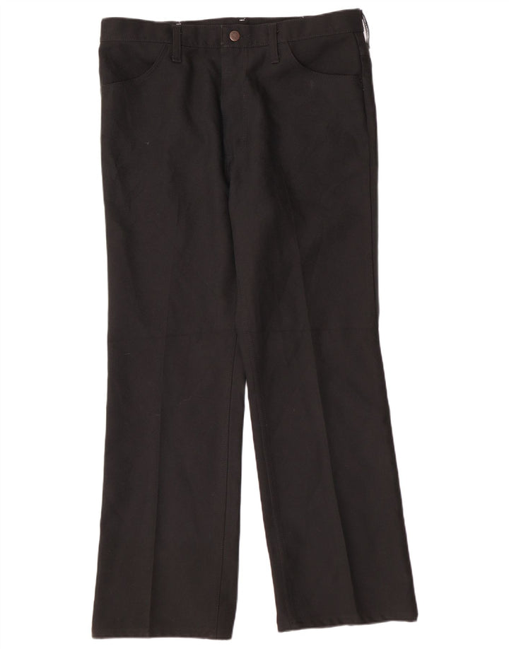 Wrangler Herren Bootcut Freizeithose W36 L30 Schwarz Polyester Classic