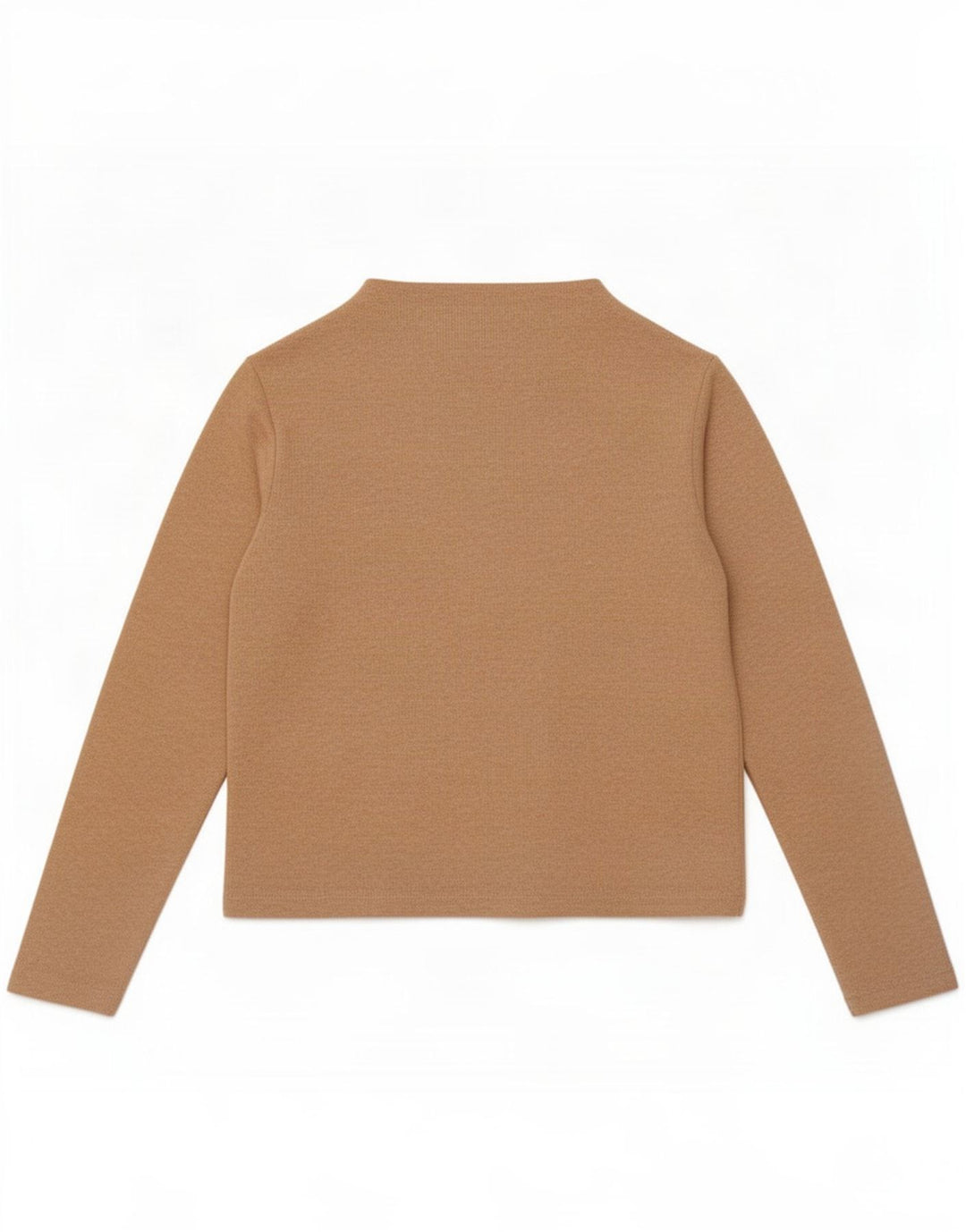 Marks & Spencer Damen Top Langarm UK 10 Small Beige Polyester