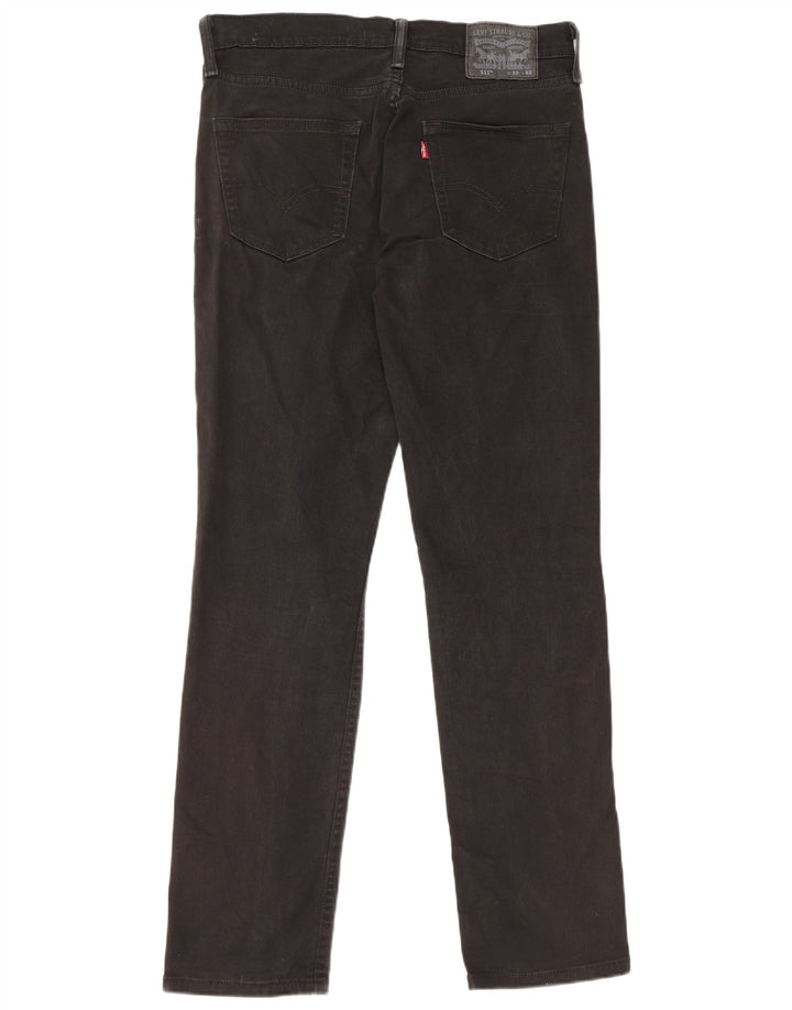 LEVI'S Damen 511 Slim Jeans W32 L32 Schwarze Baumwolle