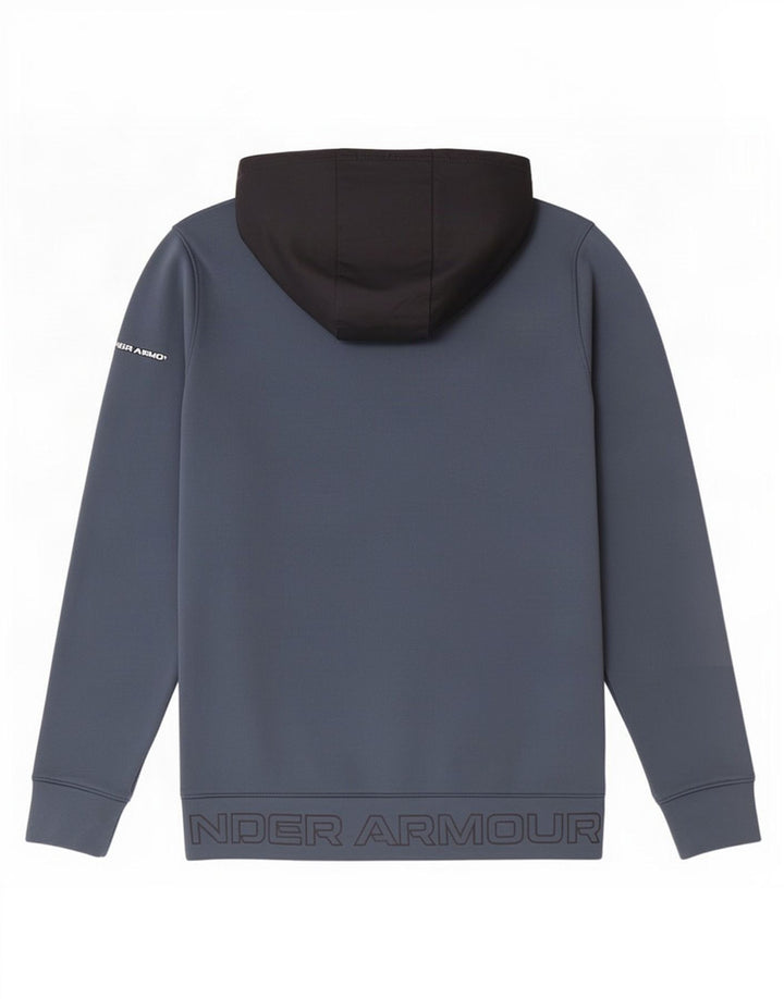 Under Armour Herren-Kapuzenpullover mit grafischem Reißverschluss, Mittelblau, Farbblock