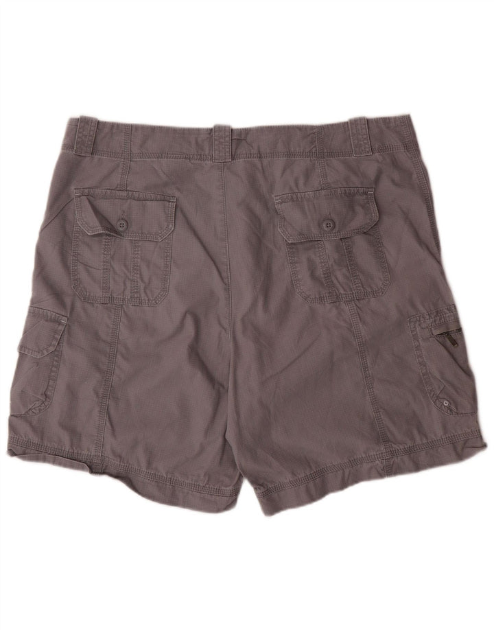 EDDIE BAUER Damen Cargoshorts US 16 2XL W36 Graue Baumwolle