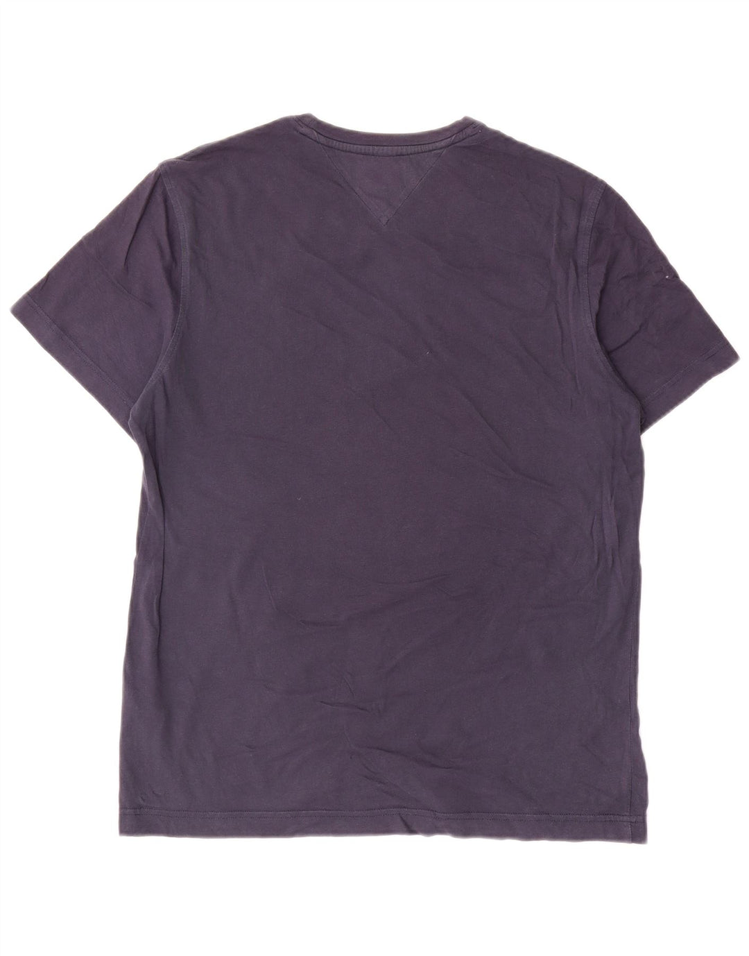Tommy Hilfiger Herren-T-Shirt-Oberteil aus Baumwolle in mittlerem Marineblau