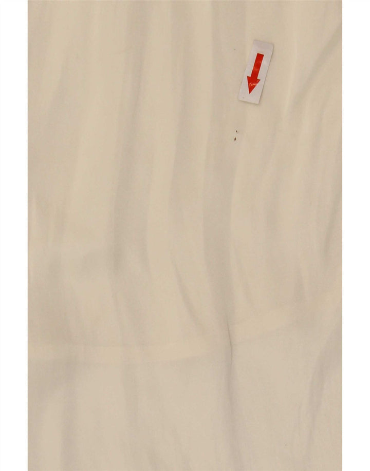Marks & Spencer Damen-Langarmblusenoberteil mit Rüschen vorne, UK 18, XL, Beige