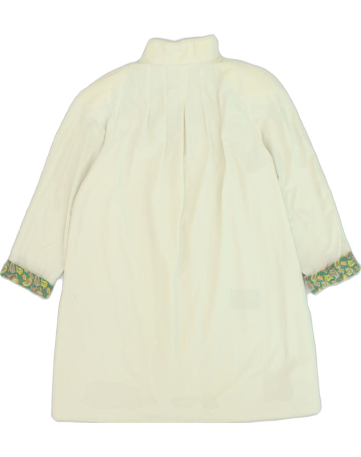 INCOM Womens Overcoat EU 40 Medium Off White Cotton | Vintage Incom | Thrift | Second-Hand Incom | Used Clothing | Messina Hembry 