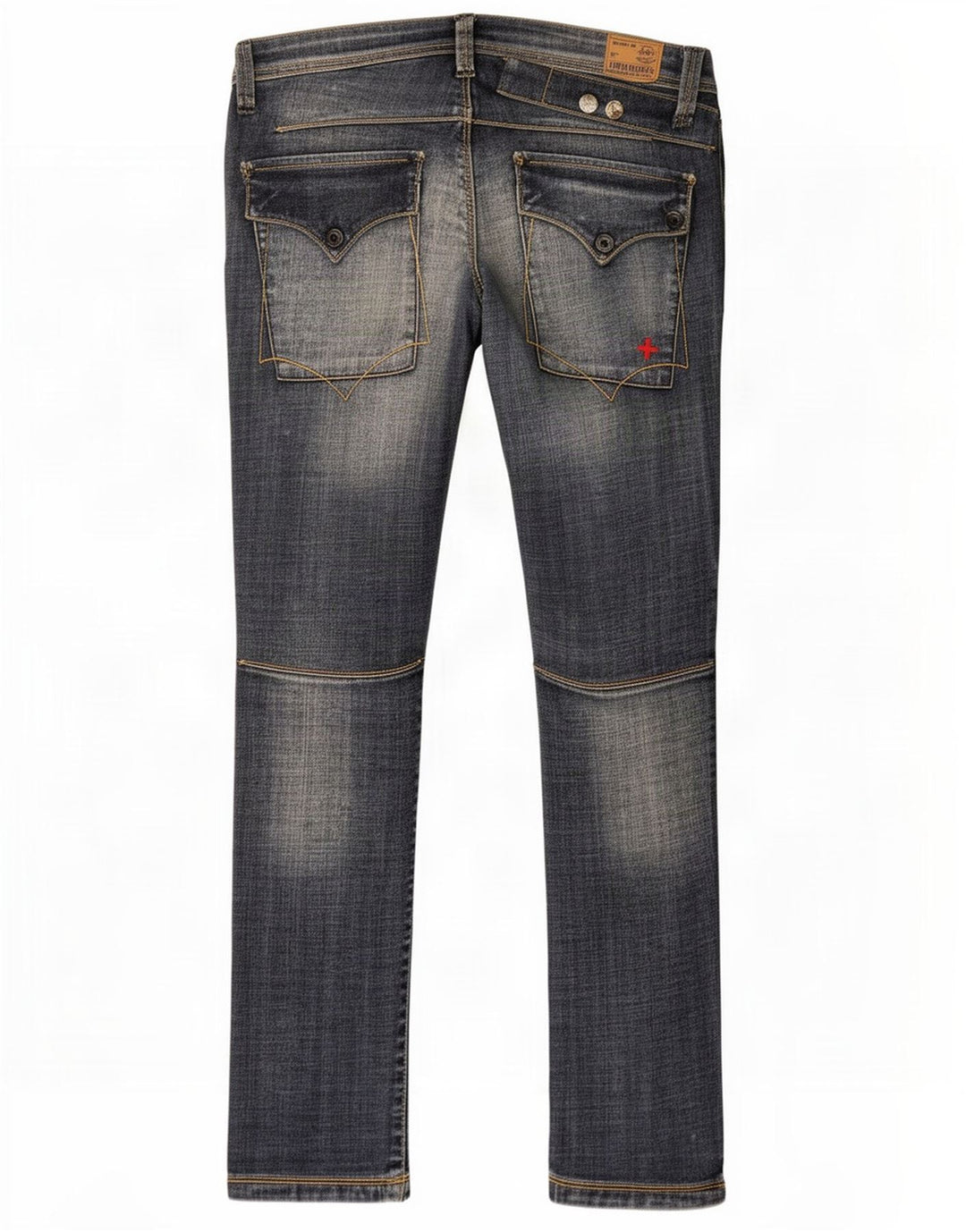 Zu Elements Damen Distressed Skinny Jeans W26 L31 Blaue Baumwolle