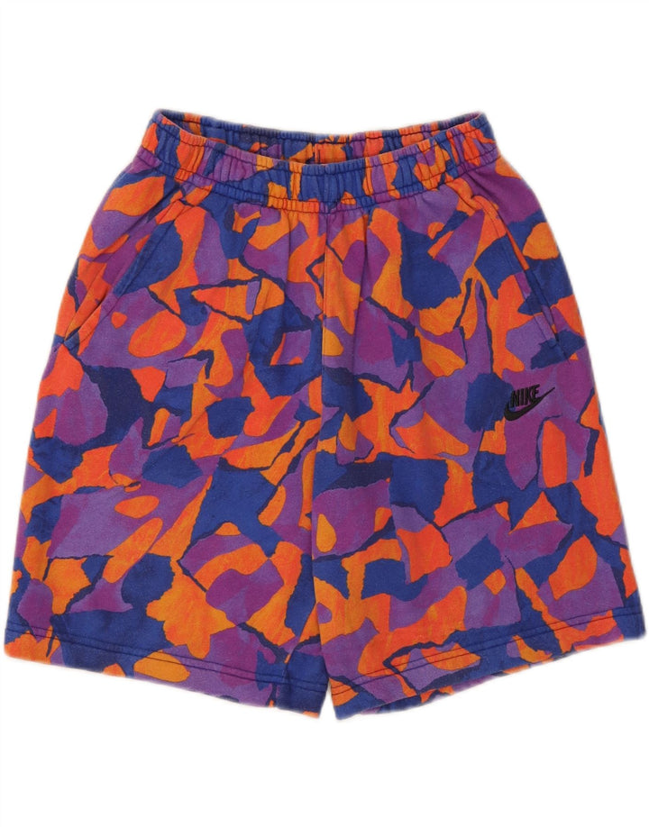 NIKE Mens Abstract Pattern Sport Shorts Small  Multicoloured Cotton Vintage Nike and Second-Hand Nike from Messina Hembry 