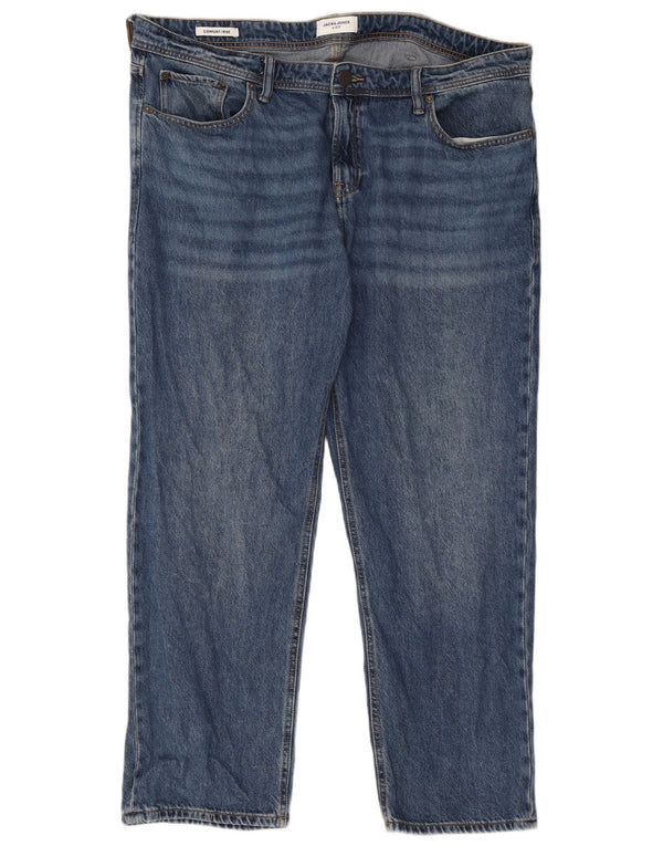 Jack & Jones Herren Mike Straight Jeans W40 L30 Blaue Baumwolle