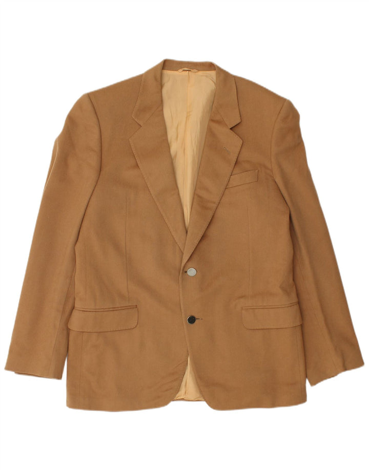 CORNELIANI Mens 2 Button Blazer Jacket IT 50 Large Beige Virgin Wool