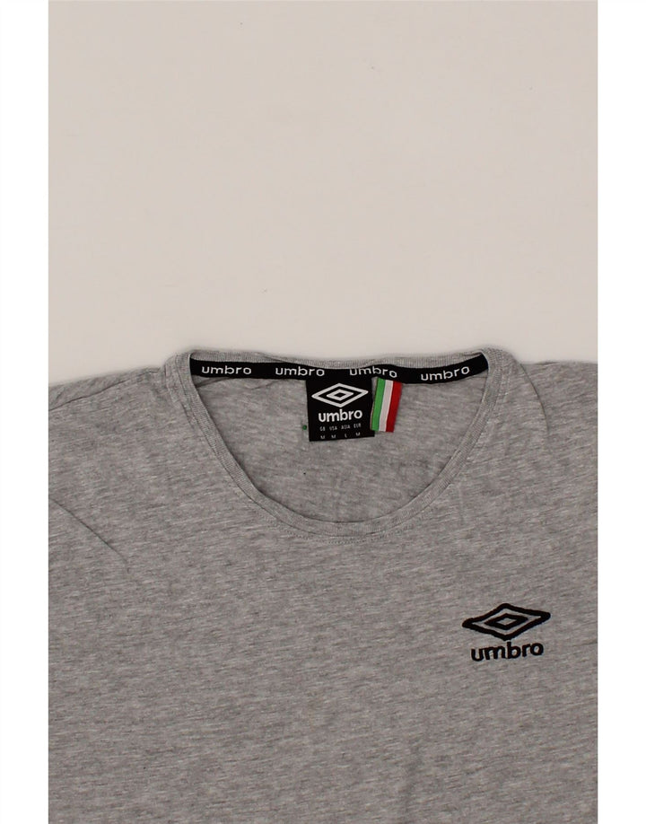 UMBRO Mens Graphic T-Shirt Top Medium Grey Cotton Vintage Umbro and Second-Hand Umbro from Messina Hembry 