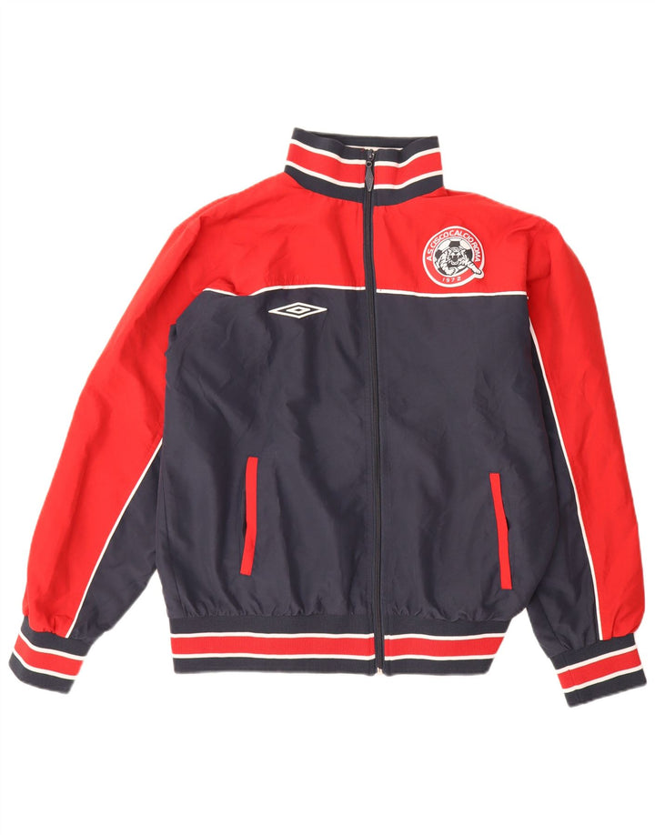 Umbro Herren-Trainingsanzugoberteil mit Grafik, Größe L, Marineblau, Farbblock