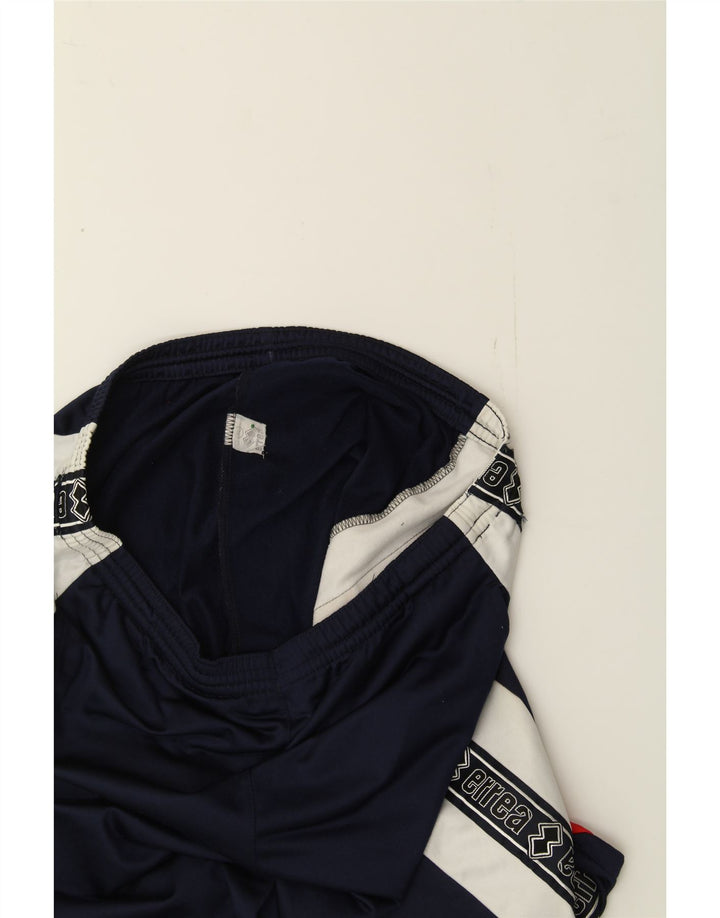 ERREA Mens Graphic Sport Shorts XL  Navy Blue Colourblock Vintage Errea and Second-Hand Errea from Messina Hembry 