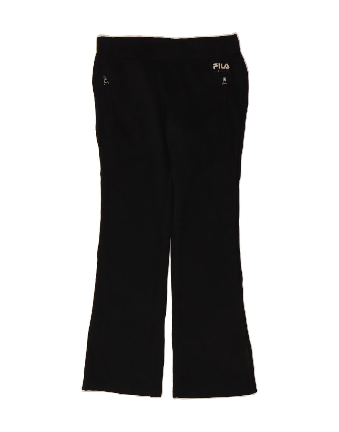 FILA Womens Tracksuit Trousers UK 10 Small  Black Polyester Vintage Fila and Second-Hand Fila from Messina Hembry 