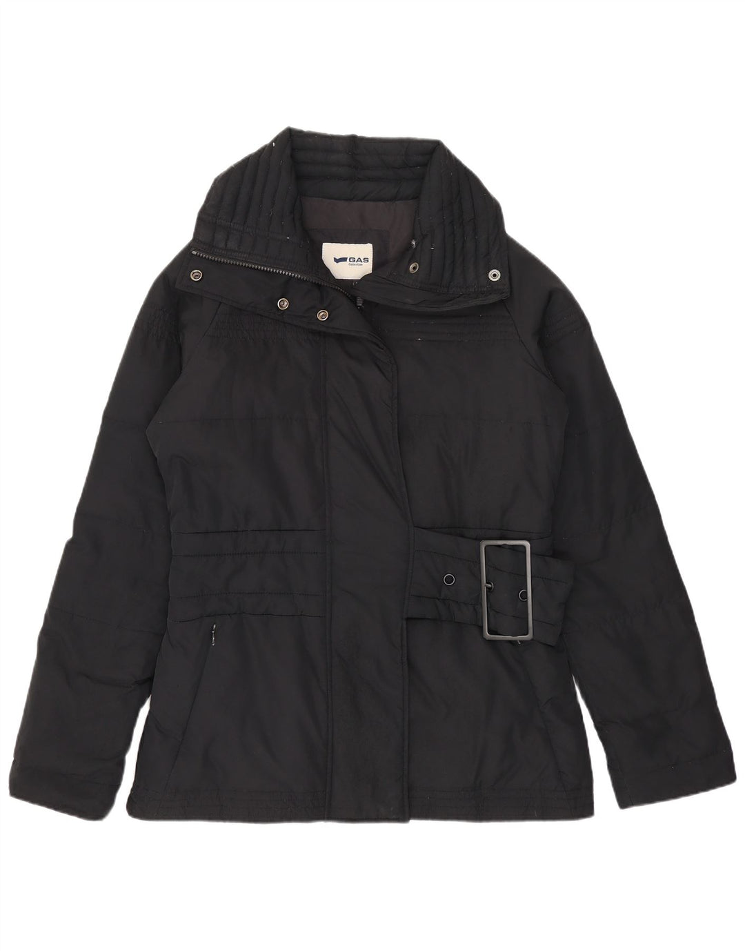 Gas Damen Wattierte Jacke UK 10 Small Schwarz