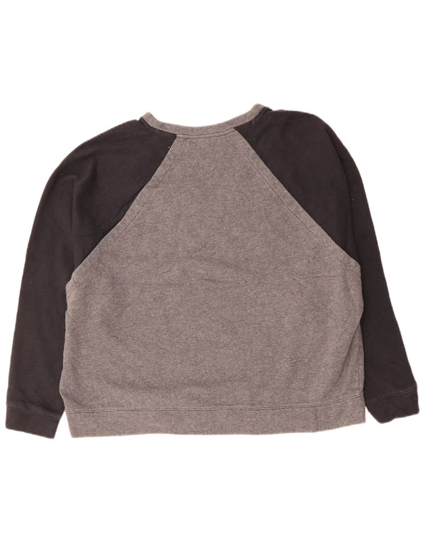 UNDER ARMOUR Damen-Sweatshirt in Übergröße, Gr. 18, XL, Grau, Farbblock