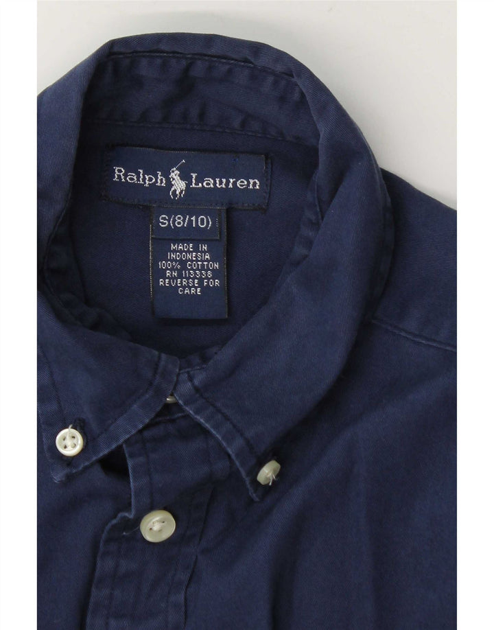 Ralph Lauren Hemd für Jungen, 8–9 Jahre, Größe S, Marineblau, Baumwolle