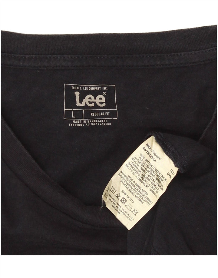 Lee Herren-T-Shirt mit Grafik, groß, marineblau, Baumwolle