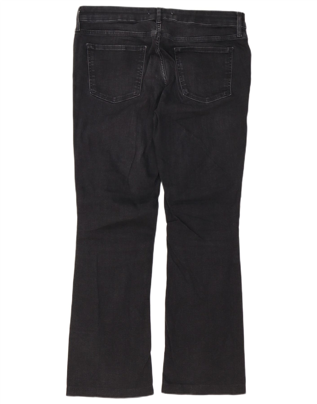 Zara Damen Bootcut Jeans EU 42 Large W32 L29 Schwarz