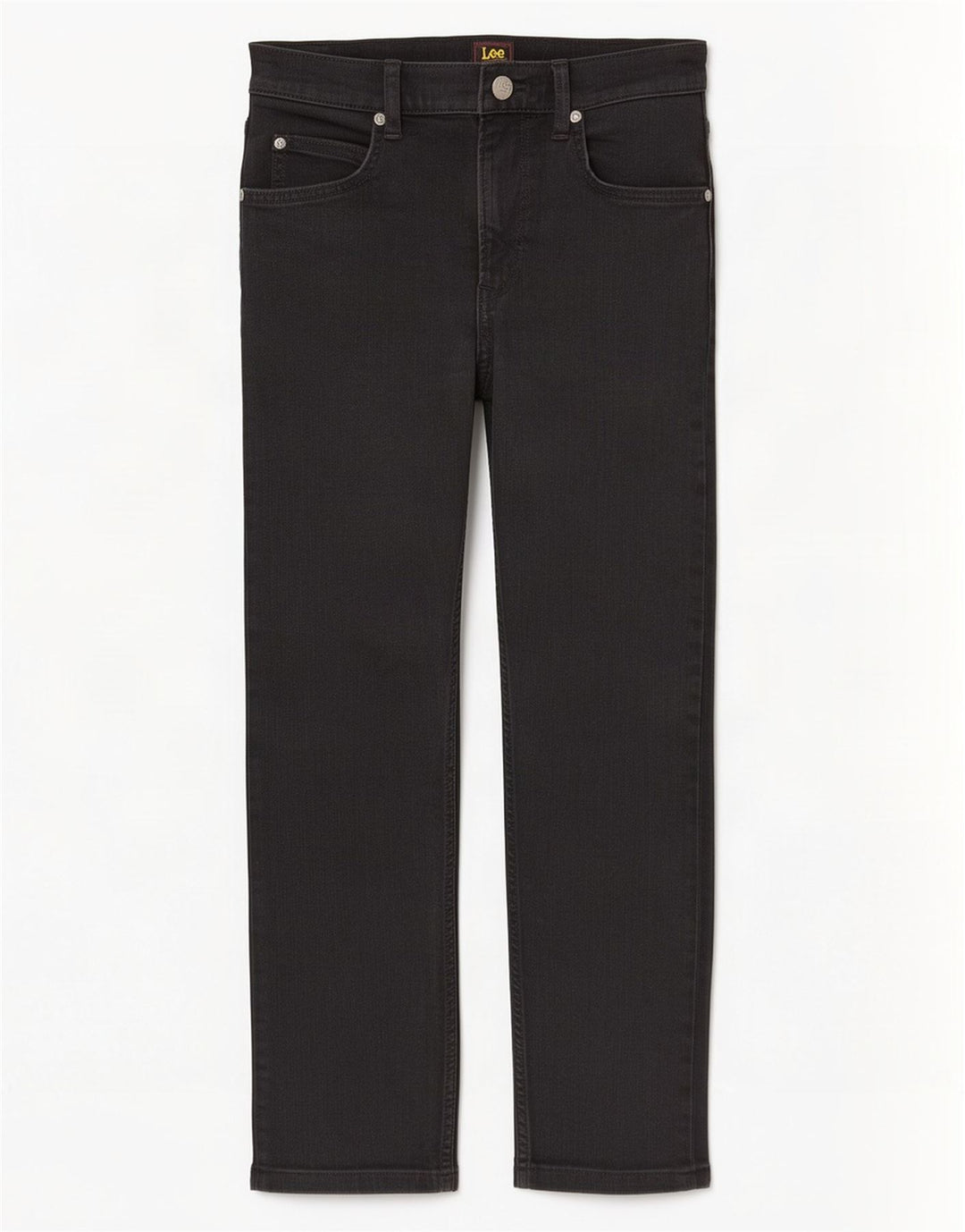 Lee Herren Rider Cropped Jeans W29 L25 Schwarze Baumwolle
