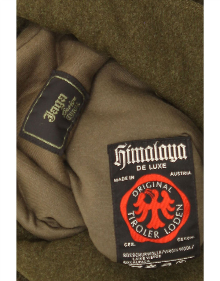 Himalaya Herren De Luxe Mantel UK 38 Medium Khaki Wolle