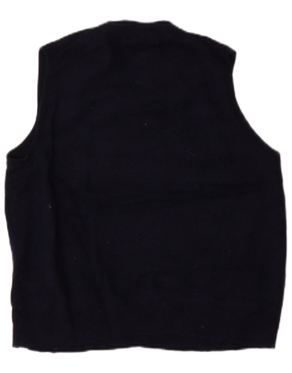 Marks & Spencer Womens Regular Fit Vest Tank Top UK 14 Medium Navy Blue