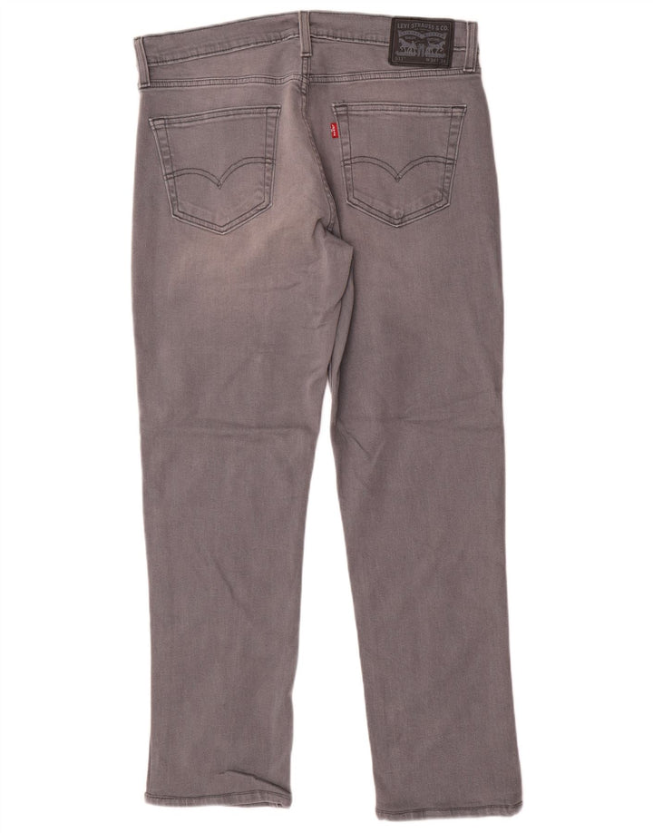 Levi's Herren Slim Jeans W34 L30 Graue Baumwolle