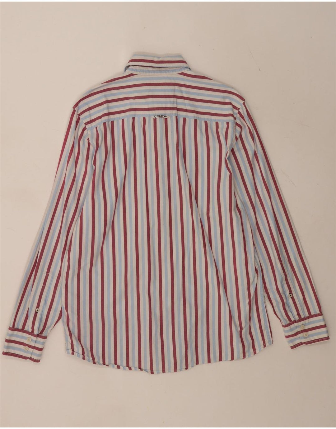 Crew Clothing Herren-Hemd mit klassischer Passform, mittelblau, gestreift, Baumwolle
