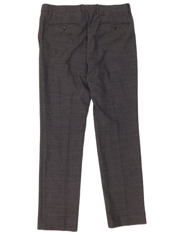 Reiss Herren-Freizeithose, gerade, W32, L31, marineblaue Wolle