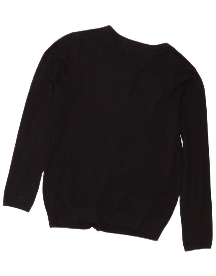 Zara Damen Strickjacke UK 12 Medium Schwarz