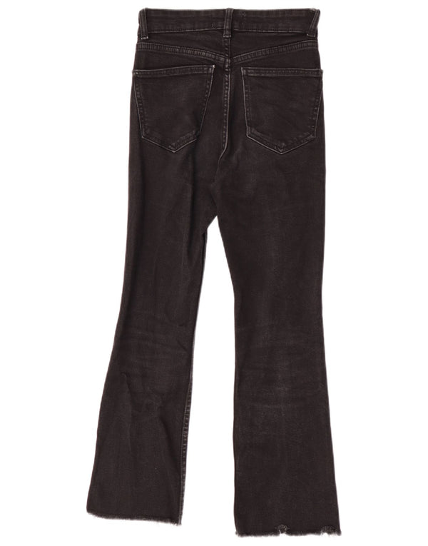 Zara Damen Bootcut Jeans EU 34 2XS W24 L25 Schwarz