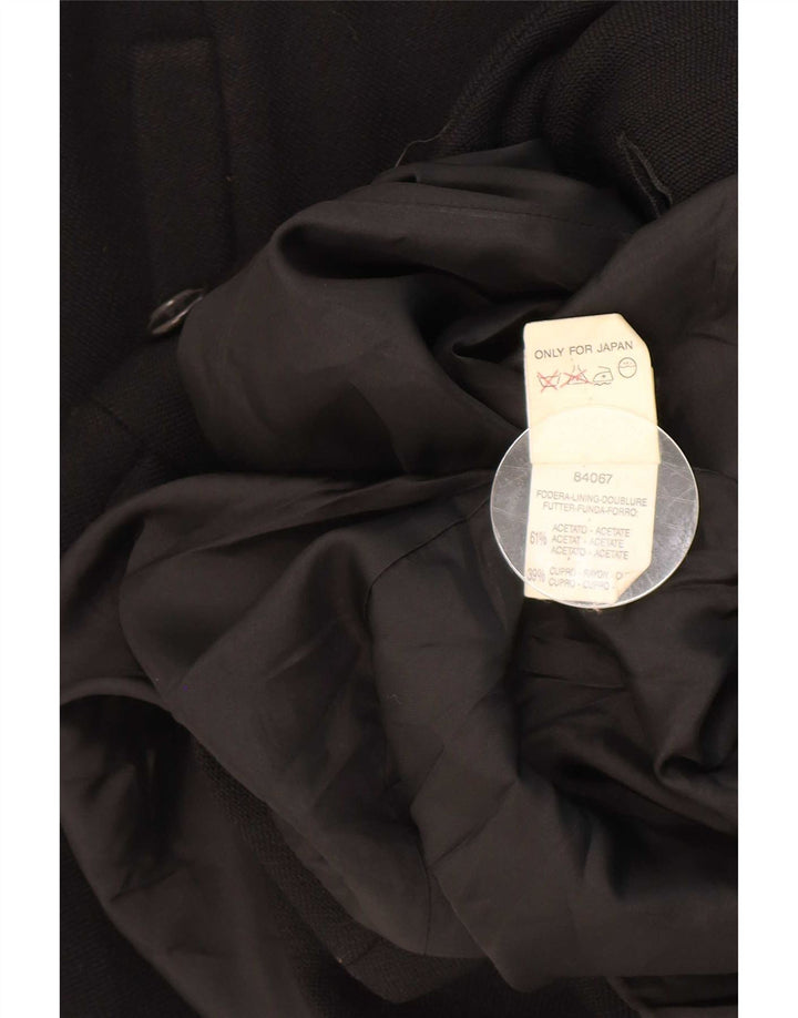 Max & Co. Damen Zweireihiger Mantel UK 14 Large Schwarz