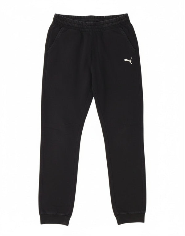 Puma Damen Trainingshose Jogger UK 10 Small Schwarz Baumwolle