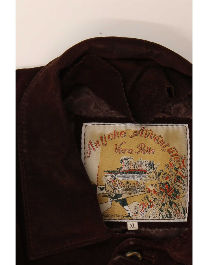 Vintage Herren Wildlederjacke UK 42 XL Braun