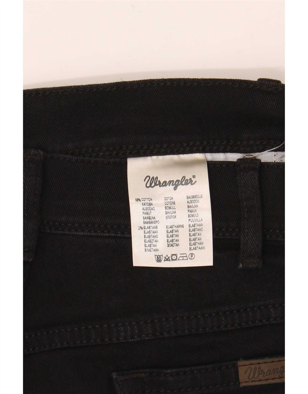 Wrangler Damen-Jeans mit normaler Passform, gerade Passform, W40, L30, schwarze Baumwolle