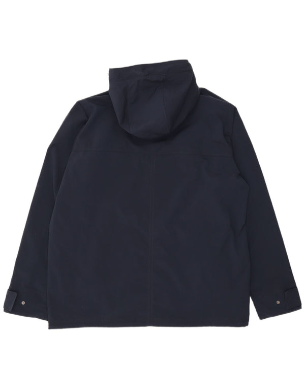 Jack Wolfskin Herren-Windbreakerjacke mit Kapuze, UK 48 2XL, Marineblau, Polyester