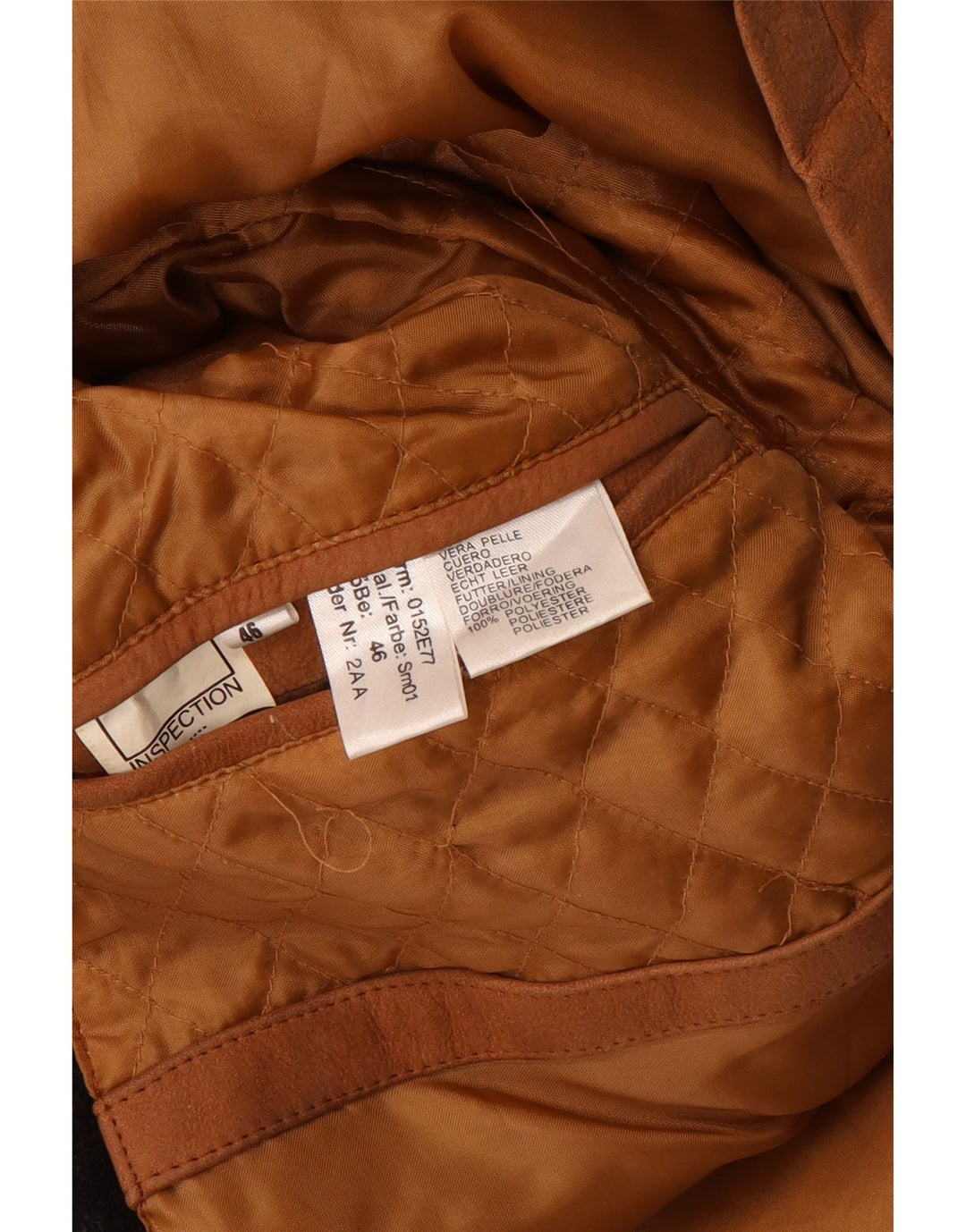Rover&Lakes Herren Ledermantel IT 46 Kleines braunes Leder