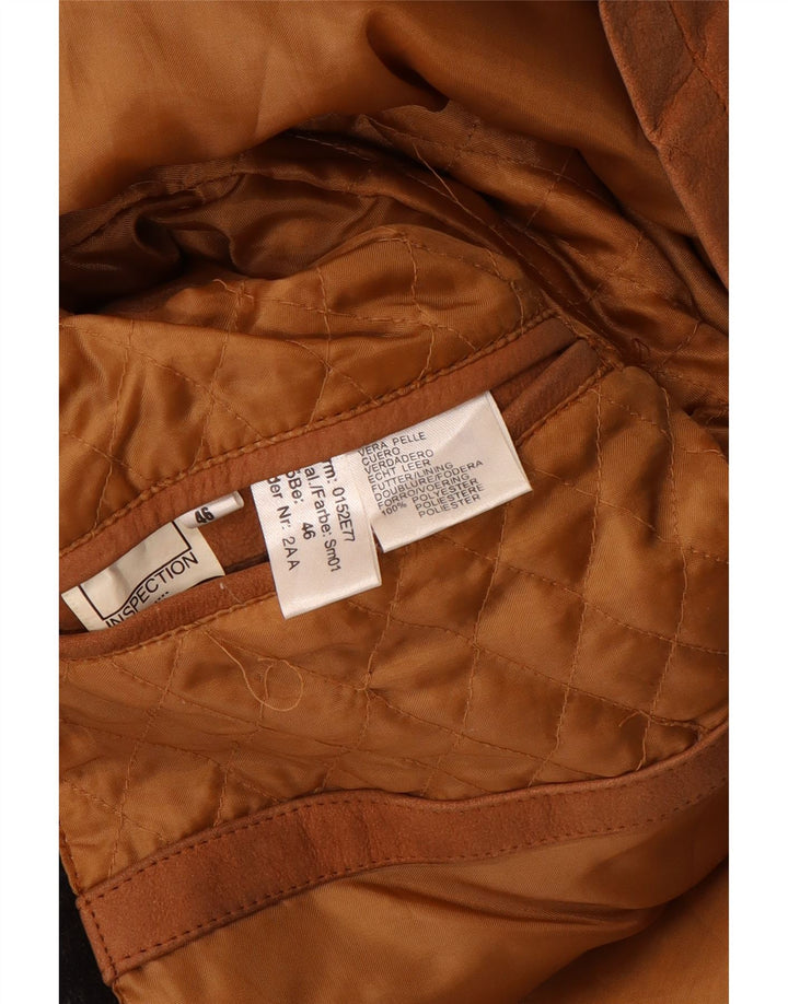 Rover&Lakes Herren Ledermantel IT 46 Kleines braunes Leder
