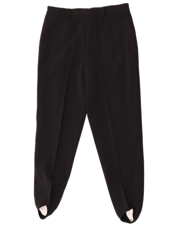 Fila Damen-Anzughose mit hohem Bund und Steigbügel, Größe 50, XL, W32, L30, Schwarz