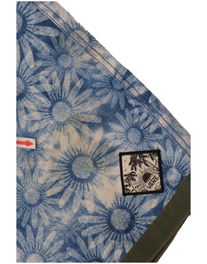 Vans Herren-Badeshorts, groß, aus Polyester mit blauem Blumenmuster