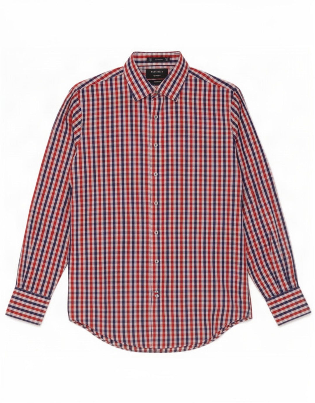 Van Heusen Herren-Hemd, pflegeleicht, Größe 39, mittelgroß, mehrfarbig, Gingham-Baumwolle