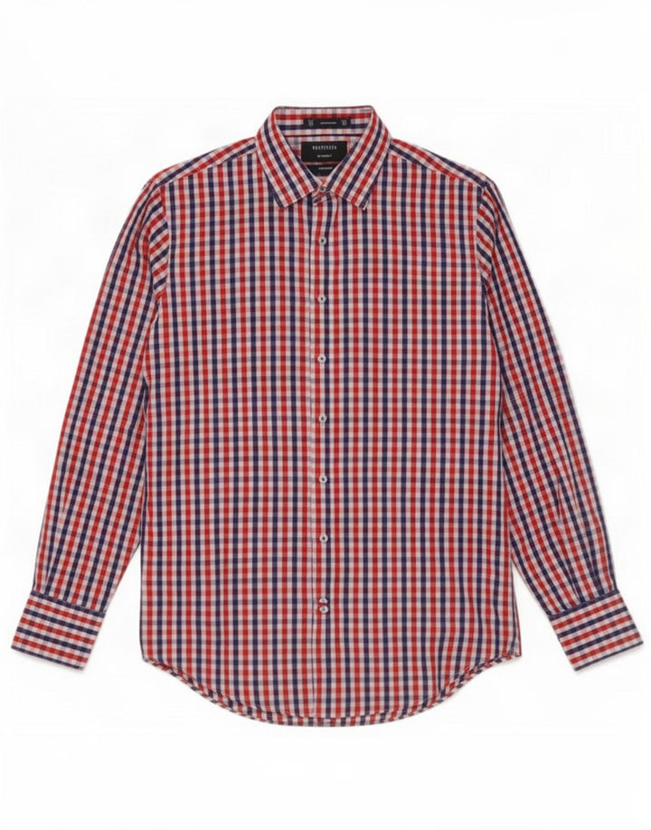 Van Heusen Herren-Hemd, pflegeleicht, Größe 39, mittelgroß, mehrfarbig, Gingham-Baumwolle